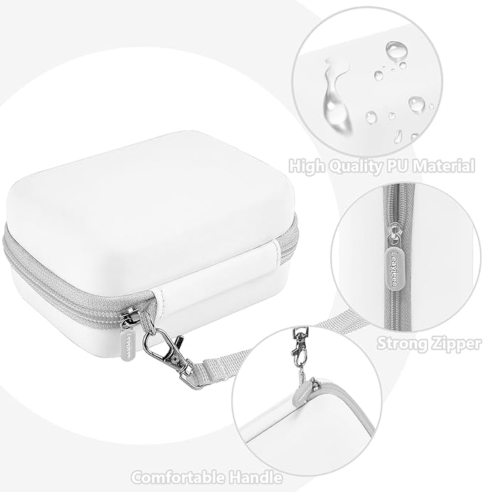 Leayjeen Digital Camera Case Compatible with KODAK EKTAR H35 H35N Half Frame Film Camera，Storage Holder Organizer for Kodak Ultra F9 M35 M38 Paper Shoot Camera-White(Case Only)