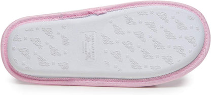 Laura Ashley Ladies Embroidered Soft Terry Scuff Slipper