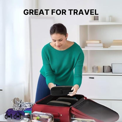 5pc Small Black Packing Cubes for Suitcases - Travel Packing Organizers for Carry on Suitcase - Luggage Cubes set of 5