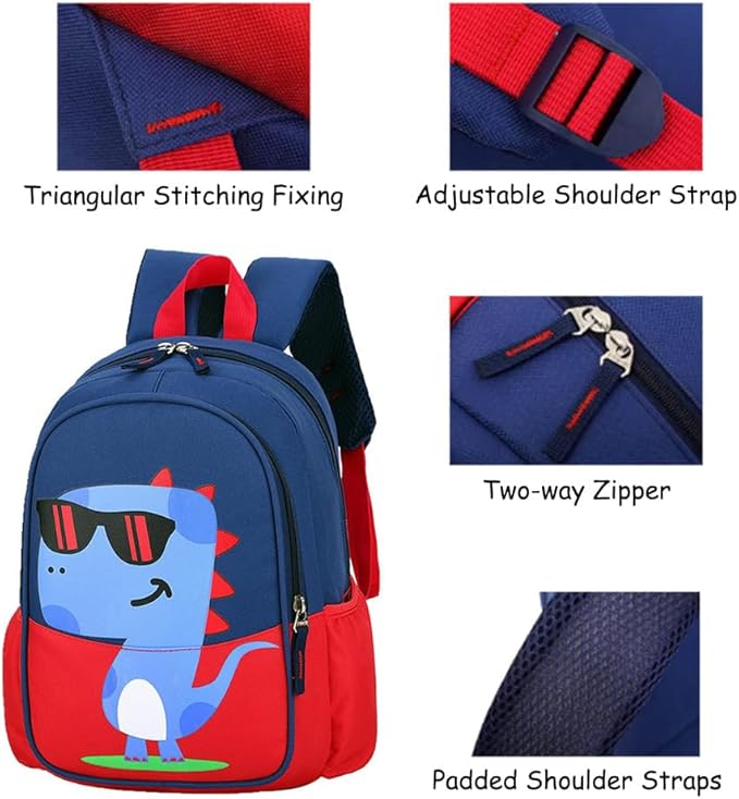 CHERUBIC Toddler Backpack, Kids Travel Backpack, Waterproof Cute Small Preschool Backpack Cartoon Daycare Bag