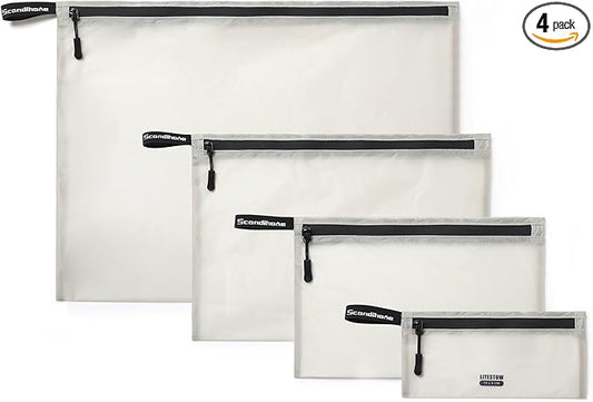 Packing Cubes for Travel Ultralight Luggage Organizer Bag Durable Travel Bags Waterproof Zipper Suitcase Bags Set for Travel Accessories and Essentials (4 Pack) (Grey)