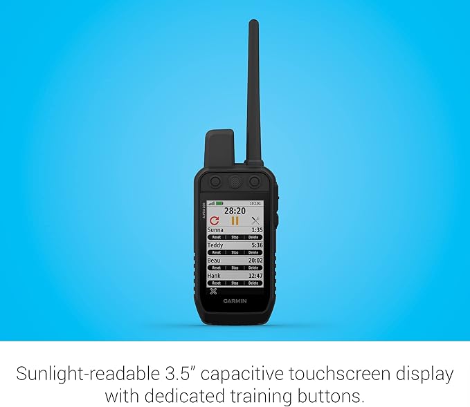 Garmin Alpha 200 Handheld, Simple, Accessible and Fast Tracking and Training for Your Dogs, Sunlight-readable 3.5" Capacitive Touchscreen