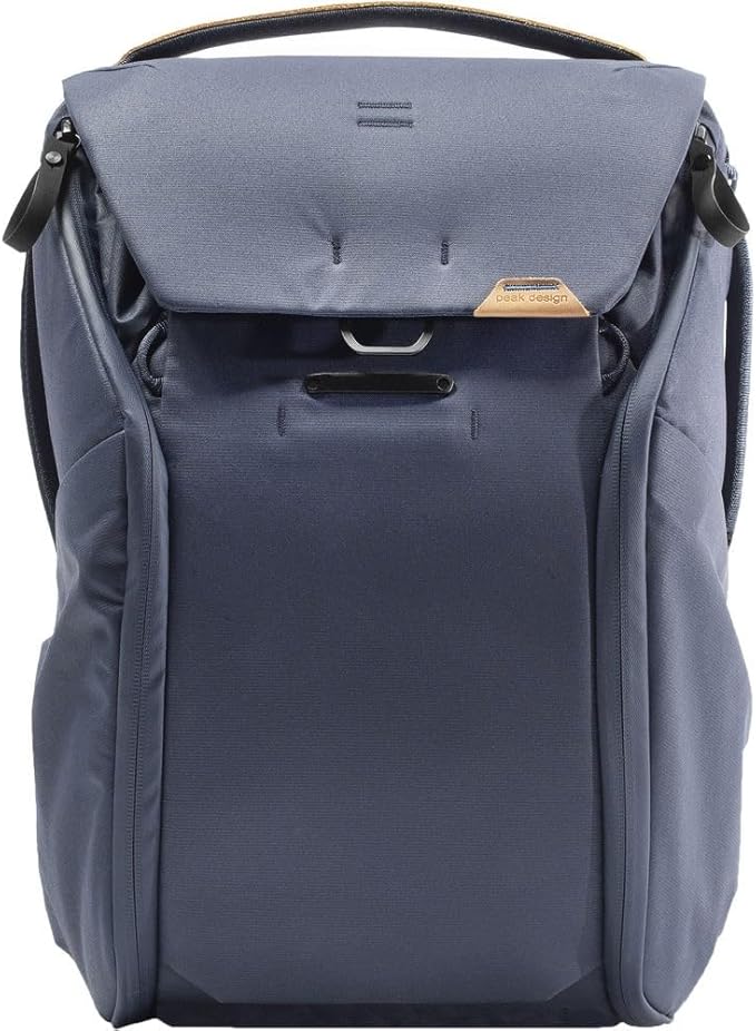 Peak Design Everyday Backpack 20L, Midnight, MagLatch Top, Dual Side Access, FlexFold Dividers, Fits 15" Laptop, For Camera Carry, Daily Commutes or Travel, Versatile Backpack for Men and Women