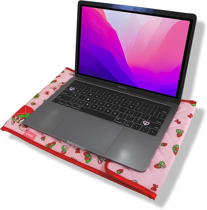 Sonix x Sanrio | Quilted Laptop Sleeve | 13-14 Inch, Quilted Soft Comfy Laptop Carrying Case, Computer Sleeve | My Melody x Strawberry Shortcake