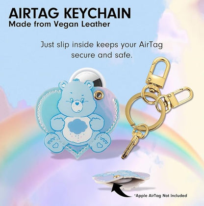 Sonix Keychain Case Compatible with Apple AirTag | Protective AirTag Cover Keychain Charm | Care Bears Blue | Grumpy Bear