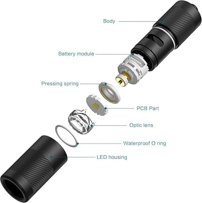 OLIGHT I1R 2 Pro Eos 180 Lumens EDC Rechargeable Keychain Flashlight, Powered by Built-in Rechargeable Battery with Type-C USB Cable, Slim Mini Handheld Light for Everyday Carry (Capsule Orange)