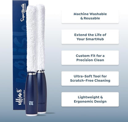 SuperMouth HubMate Microfiber Cleaning Tool for The ULTIM8 SmartHub – Reusable, Washable, Custom Design for Hygienic Maintenance and Precise Cleaning