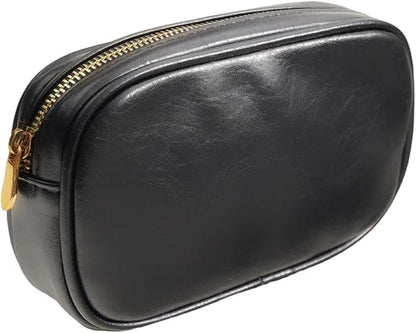PU Leather Padded Laptop Sleeve Bag 13Inch Compatible with 2024 MacBook Air 13.6 A3113 M3 A2681,New MacBook Pro 13 M2 A2686 with Charger Pouch Color Black