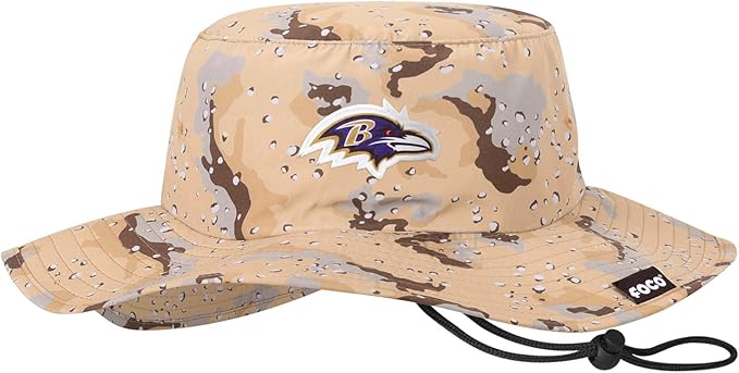 NFL Solid Team Color Logo Sport Outdoor Sun Bucket Boonie Hat