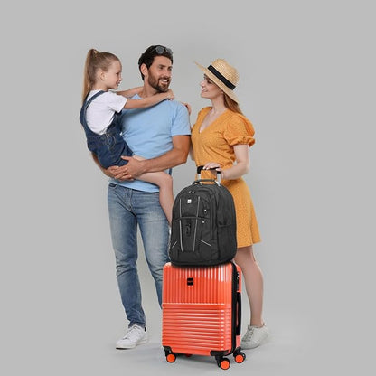 World Traveler Dejuno Tonal Ultimate Travel Combo Spinner Carry-On & Laptop Backpack 2-Piece Luggage Set - Coral (20" Carry-On & 19" Backpack)