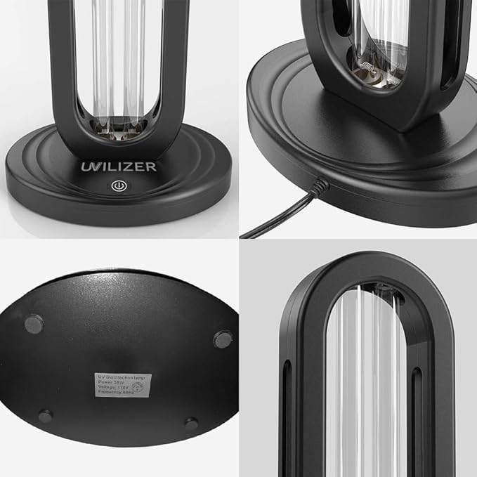In My Bathroom UVILIZER Tower - UV Light Sanitizer & Ultraviolet Home Desinfection Lamp (UV-C Cleaning Device for Home, Office, Room | Kills 99.9% of Dust Mites, Mold, Bed Bugs and Viruses | USA)