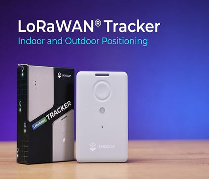 seeed studio T1000-A GPS Tracker with Temp, Light, Motion Sensor, LoRaWAN, Bluetooth and Wi-fi Transmission, Bluetooth, Wi-fi, Panic Button and Buzzer, GNSS, 6.5mm Card Size, IP65 Waterproofing