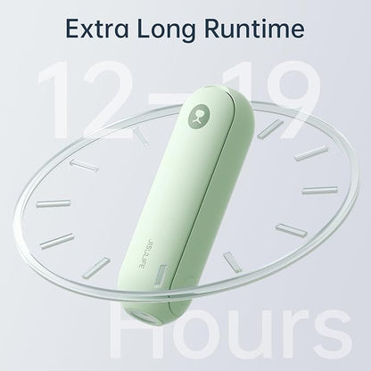 JISULIFE Portable Handheld Fan, Mini 3 In 1 with Rechargeable Battery, Personal Pocket Fan for Travel, Outdoor, USB Power Bank, Flashlight, Essential Ideal Gifts for Summer/Concert/Vacation - Green