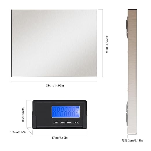 Digital Shipping Scale, 396 lbs Postal Scale 0.1 lbs High Accuracy, Digital Postal Shipping Scale with Remote Display, Lightweight Scale Cordless Separated Electronic Scale for Packages/Luggage/Home