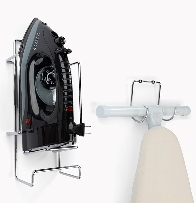 Jerdon Hotel Iron with Retractable Cord - Mid-Size, Black Clothing Iron - Dual Auto Shut-Off - 7-Foot Retractable Cord - 1200 Watts - J913B