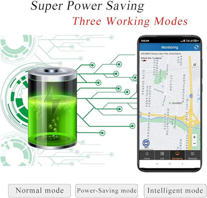 Magnetic GPS Tracker for Vehicles One Month Subscription Included Tracking Devices for Cars Hidden Long Battery Life Car Tracker Device Hidden for Trailer Motorcycle Truck Fleet GPS Tracker
