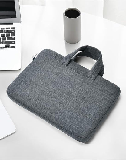 Slim Business Laptop Sleeve, Lightweight Protective Case with Handle & Pockets for 14/15.6" Laptops