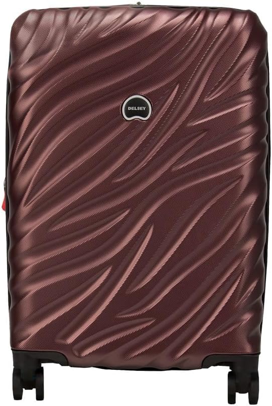 Delsey Paris Alexis Durable Hardside Luggage, Expandable Lightweight 4-Wheel Spinner, Easy Grip Telescoping Handle for Smooth Mobility, TSA-Lock Incorporated, Men and Women, Burgundy, Check-In 29-Inch