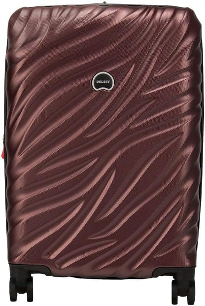 Delsey Paris Alexis Durable Hardside Luggage, Expandable Lightweight 4-Wheel Spinner, Easy Grip Telescoping Handle for Smooth Mobility, TSA-Lock Incorporated, Men and Women, Burgundy, Check-In 29-Inch