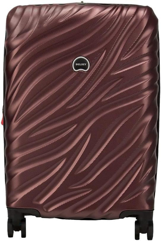 Delsey Paris Alexis Durable Hardside Luggage, Expandable Lightweight 4-Wheel Spinner, Easy Grip Telescoping Handle for Smooth Mobility, TSA-Lock Incorporated, Men and Women, Burgundy, Check-In 29-Inch