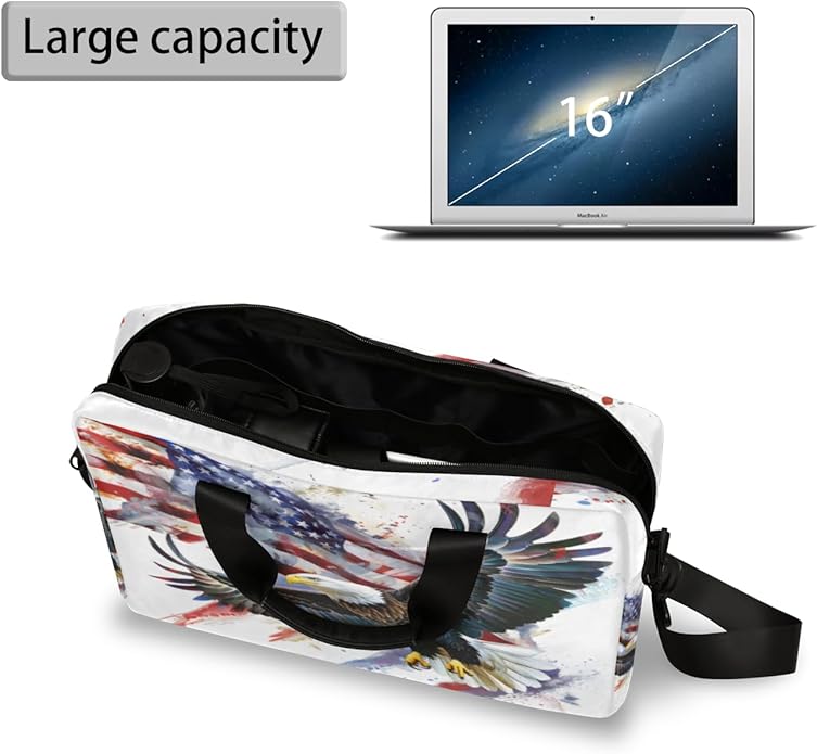 Laptop Bag Bohemian Mandala Laptop Satchel Briefcase Adjustable shoulder Carrying for MacBook Pro 16 inch