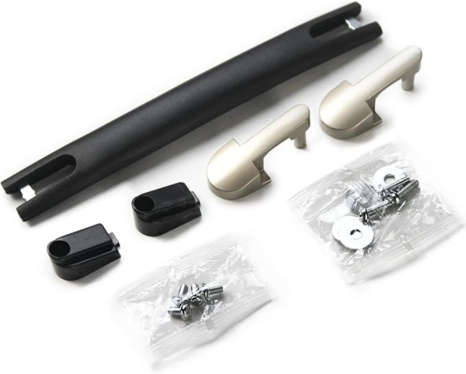 Suitcase Handle Replacement, Plastic Spare Strap Handle Grip Replacement Part Black for Luggage Case Repair (B005)
