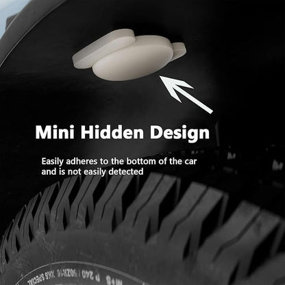 GPS Car Tracker, Tracker Device for Vehicles,No Monthly Fee Car GPS Tracker Work with Apple Find My(iOS Only),Mini Hidden Car Tracker with Magnetic Case (White,2PCS)