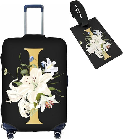 Decorative I Suitcase Protectors Elastic Washable Luggage Covers With Concealed Zippers For 18-32 Inch Luggage (Size S: Fits 18-21 Inch)