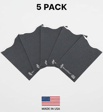 Semper Paratus Gear RFID Blocking Credit Card Sleeves Protectors TYVEK 100% MADE IN USA - For Travel wallet, pocket or purse. Safeguard against identity theft (GRAY-5PACK)