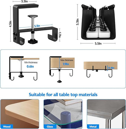 Under Desk Cable Management Tray No Drill, Premium Fabric Cord Organizer for Table - Desk Cable Organizer Cable Tray Hiders for Office&Home (35.4″L x 13.7" W)