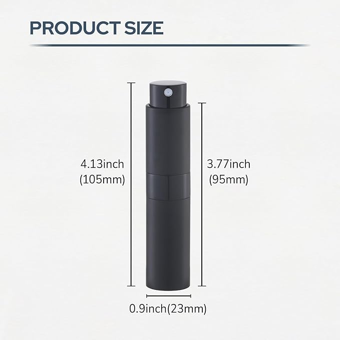 Perfume Atomizer Travel Bottle Refillable: Cologne Sprayer Portable for Men - Mini Spray Empty for Refill - 8ml Small Size Purple