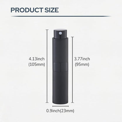 Perfume Atomizer Travel Bottle Refillable: Cologne Sprayer Portable for Men - Mini Spray Empty for Refill - 8ml Small Size Gold