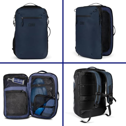 Carry On Travel Backpack Bundle | Island Hopper Travel Backpack with Toiletry Bag and Compression Packing Cube Set