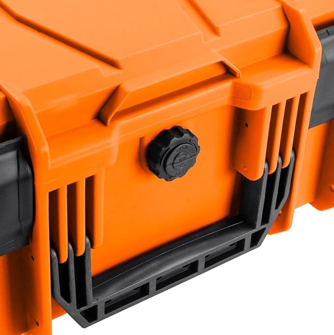Eylar 18" Intact Series Hard Camera Case, Lightweight and Durable Stacker Design with Foam (Orange)