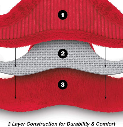 Voyager Step-in Plush Dog Harness – Soft Plush, Step in Vest Harness for Small and Medium Dogs by Best Pet Supplies - Red Corduroy, XL (Chest: 20.5-23") (Pack of 2)