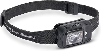 BLACK DIAMOND Spot 400 Headlamp | 400 Lumens Brightness, Dimmable | Waterproof & Durable | 3X AAA Battery Operated (Included) | Black