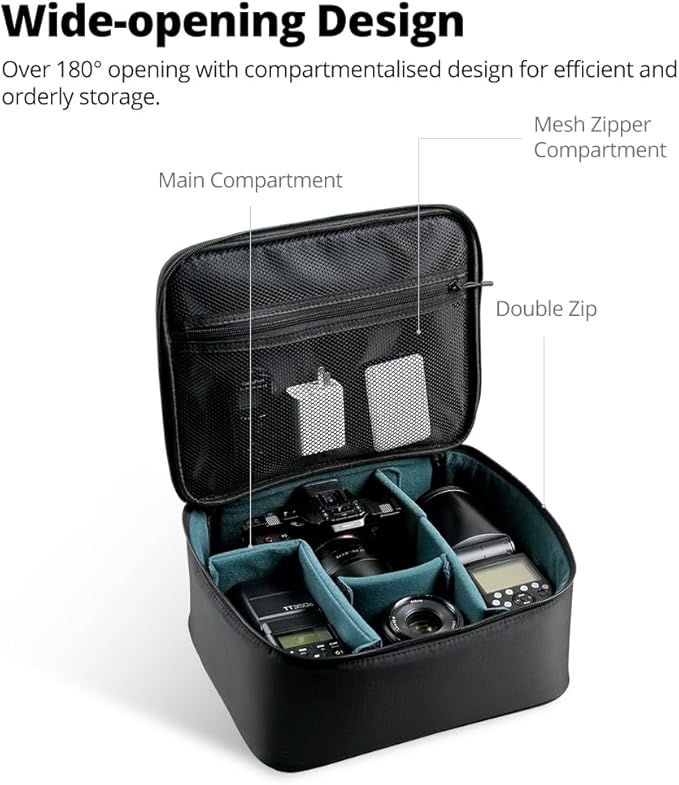 AMBITFUL Carrying Bag Zoom P7 XL for Photography Equipments with Large Capacity, Multi-functional Storage Case for Mini Drone and Other Accessories,with Thick Sponges and Interial Mesh Layer