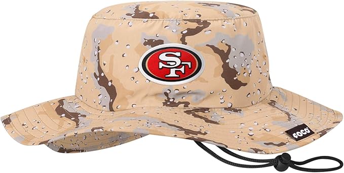 NFL Solid Team Color Logo Sport Outdoor Sun Bucket Boonie Hat