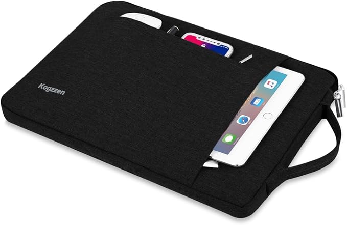 11-12 Inch Laptop Sleeve Shockproof Notebook Bag Compatible with MacBook Air 11.6"/ MacBook 12 inch/Surface Pro, Lightweight Tablet Case, Chromebook Dell Samsung HP Asus Acer - Black