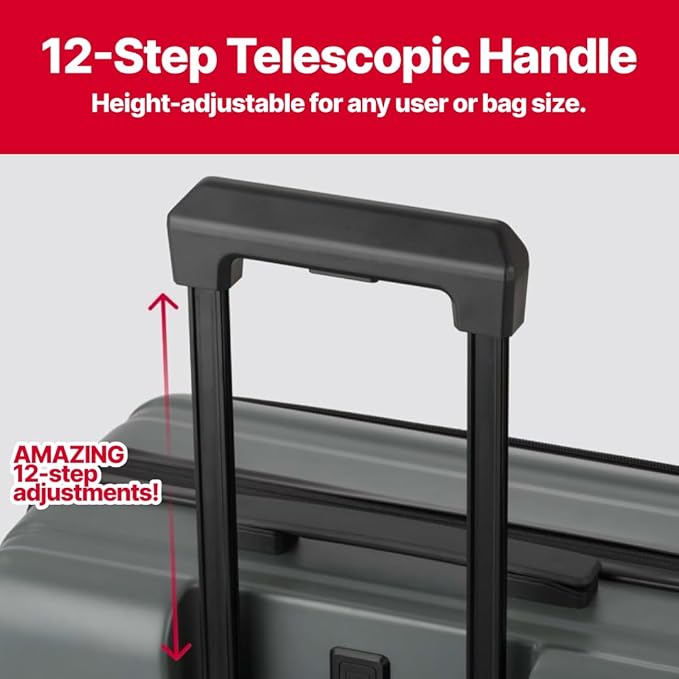 LEGEND WALKER LW 5524 Hardshell Expansion Front-openning, USB port,Cup-holder Spinner Luggage