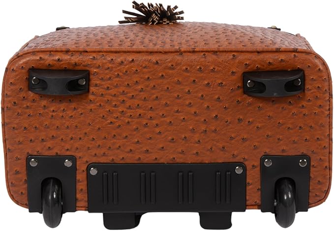 JKM & Company Rolling Laptop Bag for Women | Designer Wheeled Briefcase | Fits 13-17" Laptops | Office Travel Computer Case