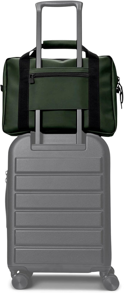 RAINS Texel Tech Bag - Green Waterproof Water Resistant Water Repellent Laptop Bag Unisex Commuter Travel Case 15" Computer Sleeve Tech Organizer - 2 Year Warranty