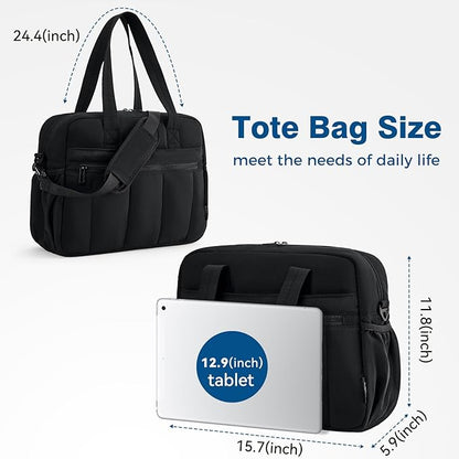 Gym Bag for Women, Large Capacity Duffel Bag with Crossbody Strap, Lightweight Sports Bag for Workout & Travel.Black