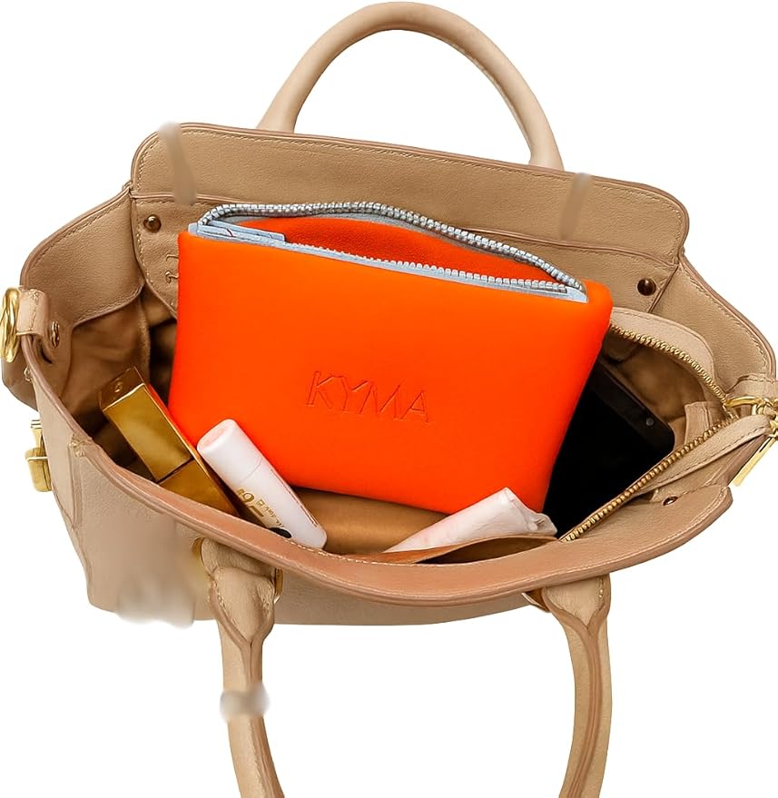 Essentials & Travel Pouch – Waterproof Cosmetic Case for Toiletries, Skincare, Beach Essentials, Tech Accessories & Everyday Organization - Lightweight, Durable, Easy-to-Clean, Makeup Bag, Organizer