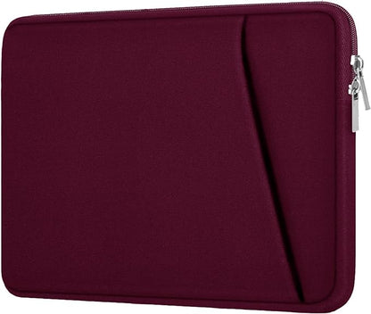 Laptop Sleeve Case 14 inch, Durable Carrying Bag Shockproof Protective Case Cover, Handbags Briefcase Laptop Bag Compatible with 14" MacBook Air/Pro HP Asus Lenovo Notebook Computer, Wine Red