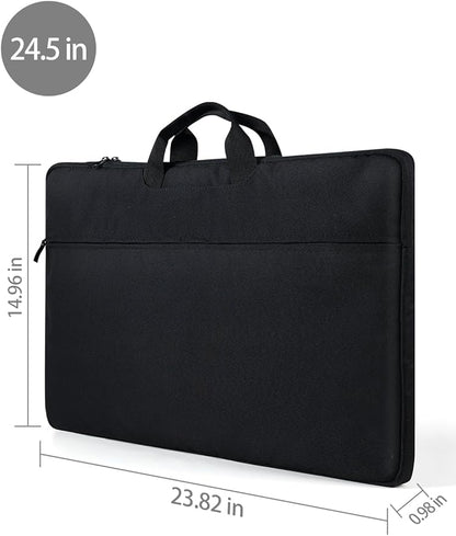 UPERFECT Laptop Sleeve 24-inch for Laptop/Portable Monitor/Notebook/Tablet with Large Capacity Side Pockets & Durable Handle-Waterproof/Shockproof-Padded Compartments-Zippered Accessory Storage