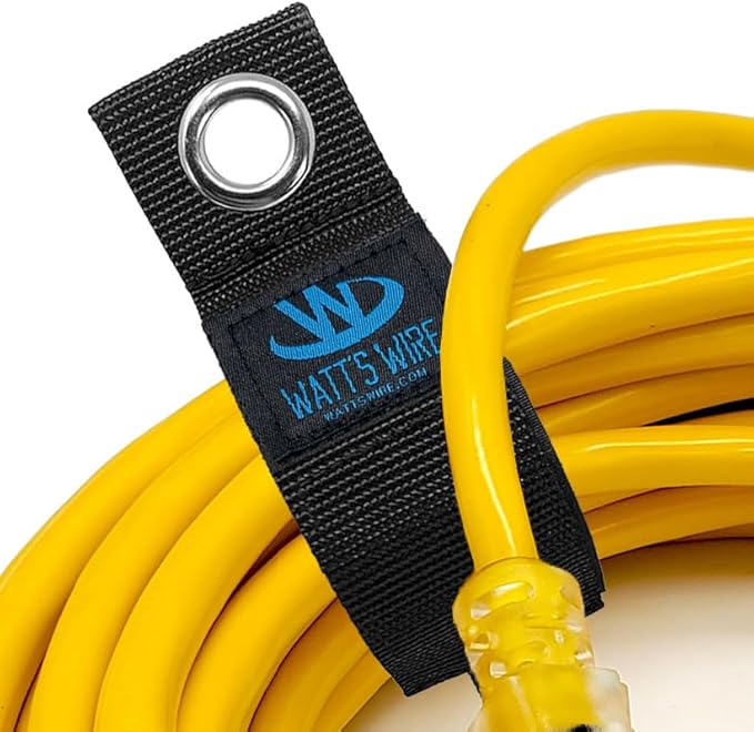 Heavy Duty Storage Straps - Single: Size Medium - Extension Cord Ties - Storage Strap - by Watt's Wire