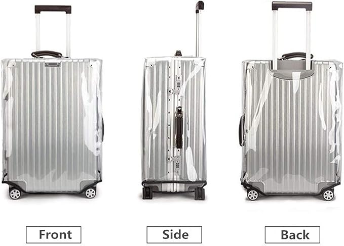 26 Inch Clear PVC Luggage Cover Protectors Suitcase Covers for Luggage Thickened suitcase protective cover for Wheeled Suitcase Suitable for 26"