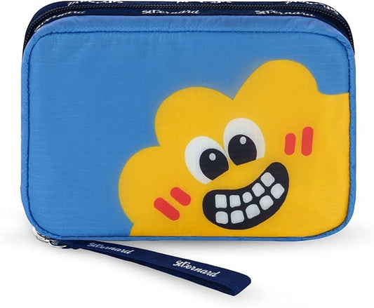 Stbernard Small First Aid Kit for Kids and Adults, Medical Kit with Digital Thermometer for Home, Travel, Hiking, Backpack, 6.3x4.33x1.97in, Blue