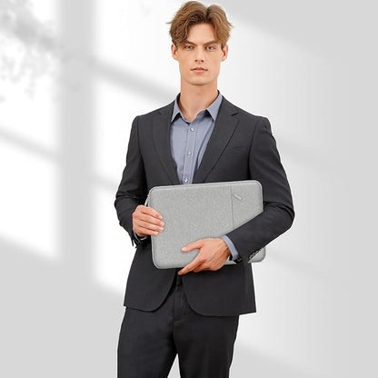 MOSISO Laptop Case 13 inch, 13 inch Laptop Sleeve Compatible with MacBook Air M4 M3 M2 M1 2025-2018 / Pro M2 M1 2025-2016, Polyester Vertical Computer Sleeve Bag with Pocket, Gray